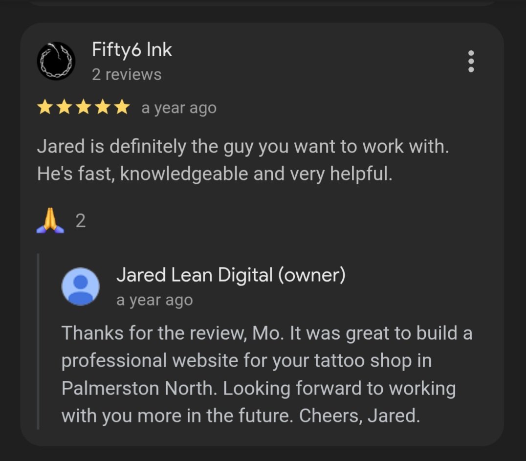 tattoo shop seo results